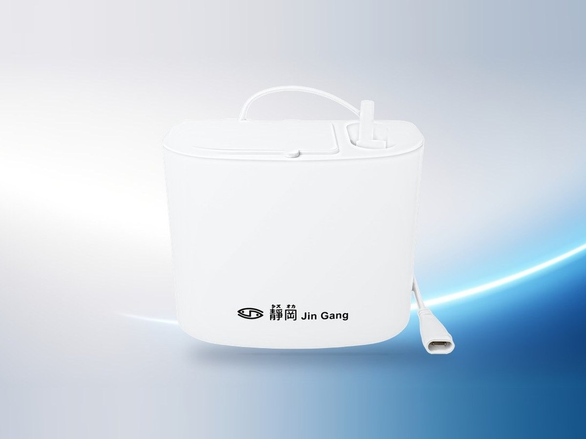靜岡 Jin Gang SK-203 排水器本體,正面印有靜岡商標,內建逆止球閥